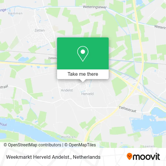Weekmarkt Herveld Andelst. map