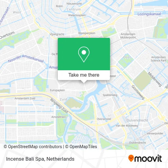 Incense Bali Spa map