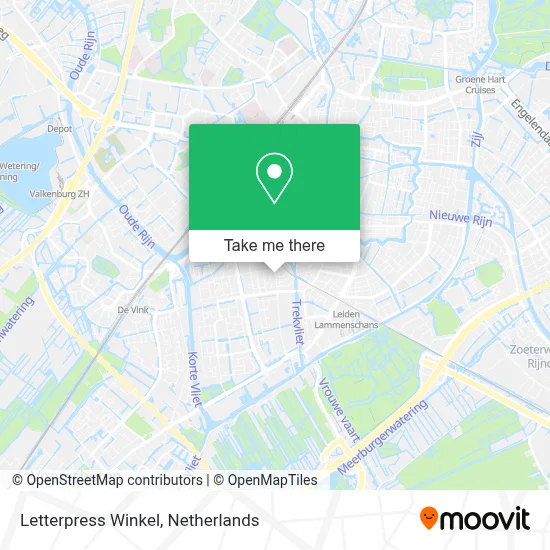 Letterpress Winkel map