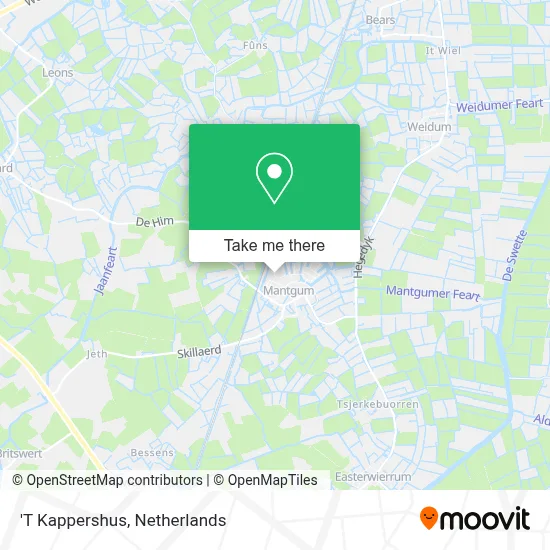 'T Kappershus map