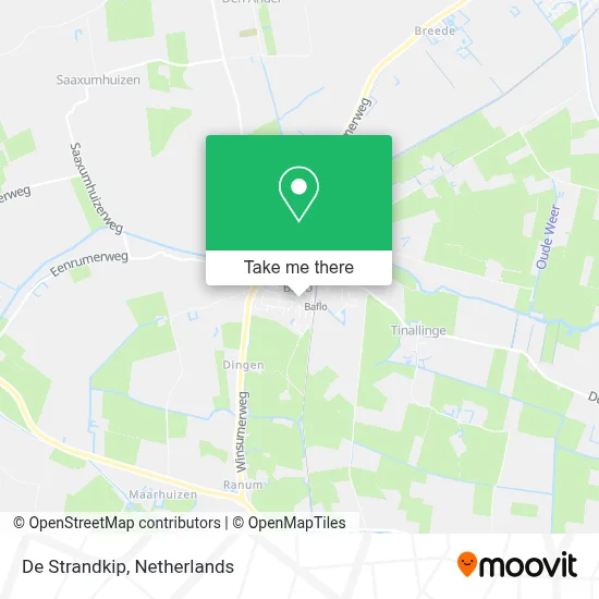 De Strandkip map