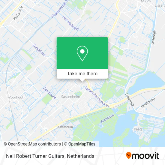 Neil Robert Turner Guitars map
