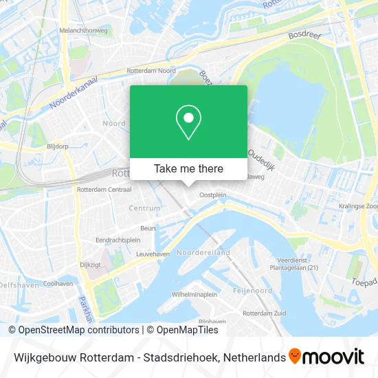 Wijkgebouw Rotterdam - Stadsdriehoek map