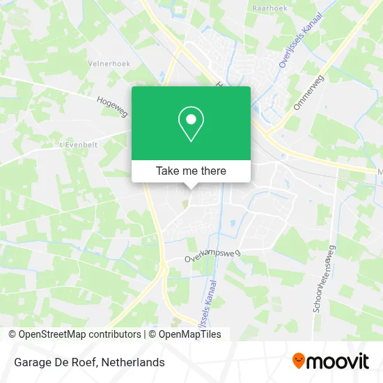 Garage De Roef map