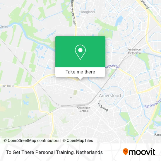 To Get There Personal Training map