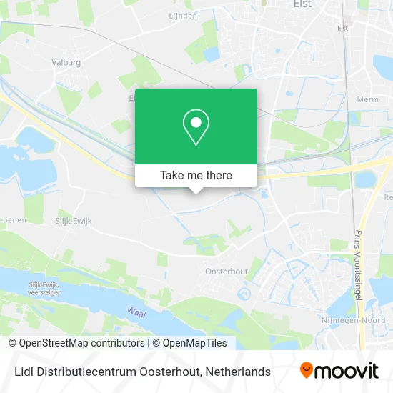 Lidl Distributiecentrum Oosterhout map