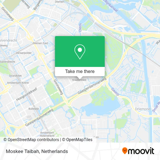 Moskee Taibah map
