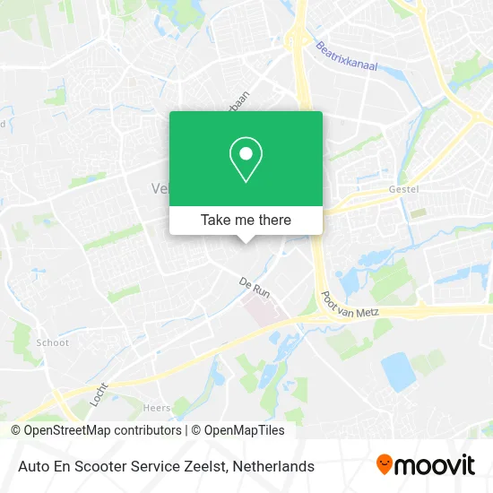 Auto En Scooter Service Zeelst map