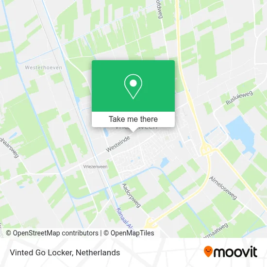 Vinted Go Locker map