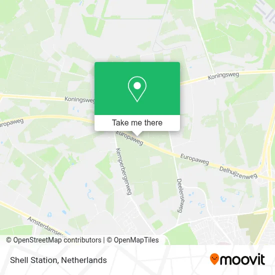 Shell Station map