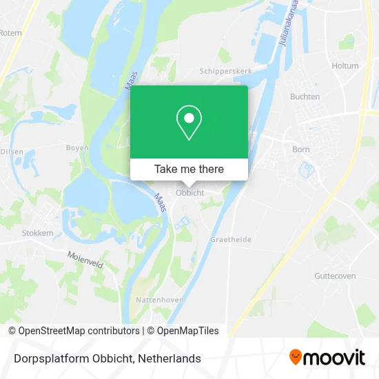Dorpsplatform Obbicht map