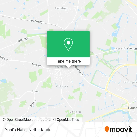 Yoni's Nails map