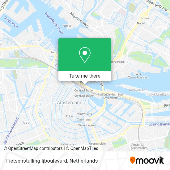 Fietsenstalling Ijboulevard map