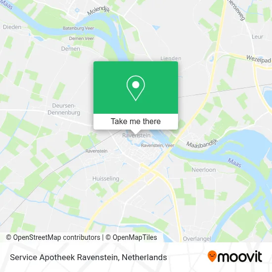 Service Apotheek Ravenstein map