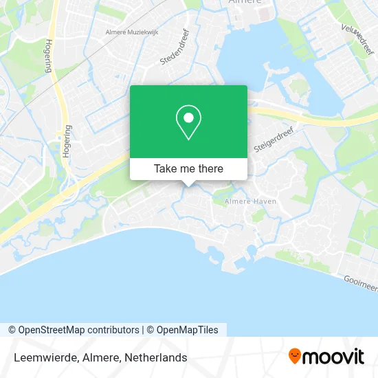 Leemwierde, Almere map
