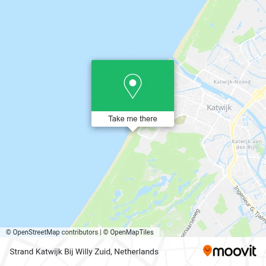 Strand Katwijk Bij Willy Zuid map