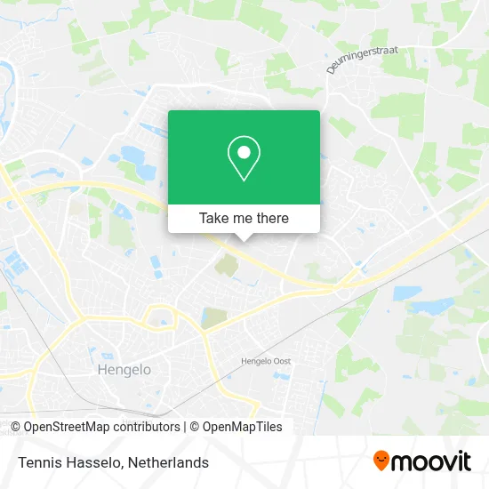 Tennis Hasselo map