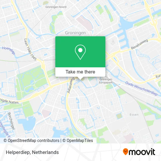 Helperdiep map