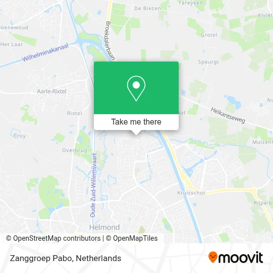 Zanggroep Pabo map