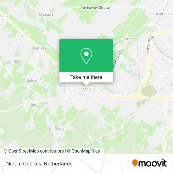Niet In Gebruik map