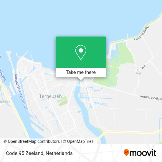 Code 95 Zeeland Karte