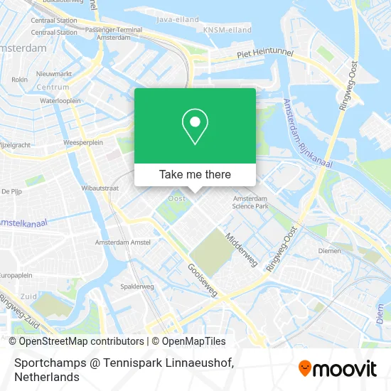 Sportchamps @ Tennispark Linnaeushof map