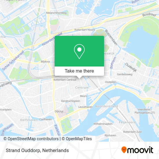 Strand Ouddorp map