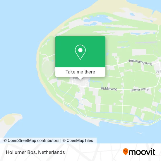 Hollumer Bos map