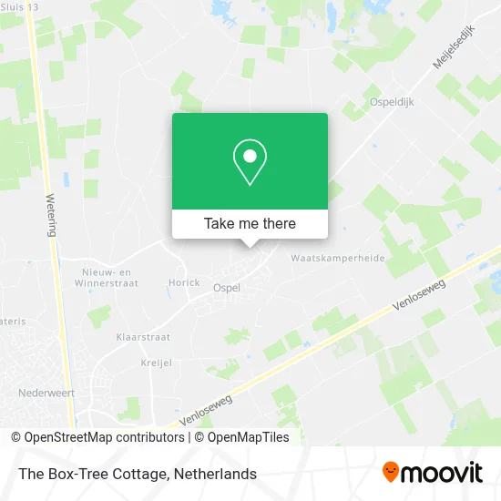 The Box-Tree Cottage map