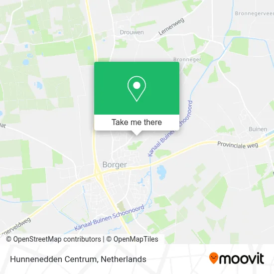 Hunnenedden Centrum map