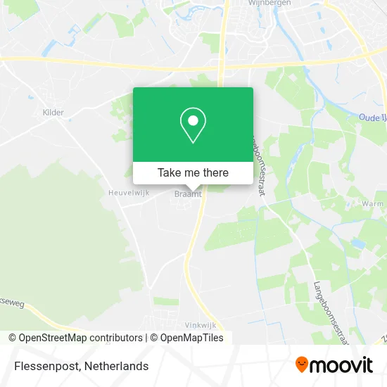 Flessenpost map