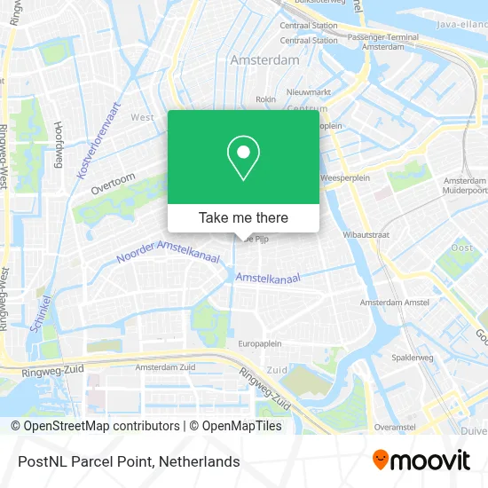 Postnl Pakketpunt map
