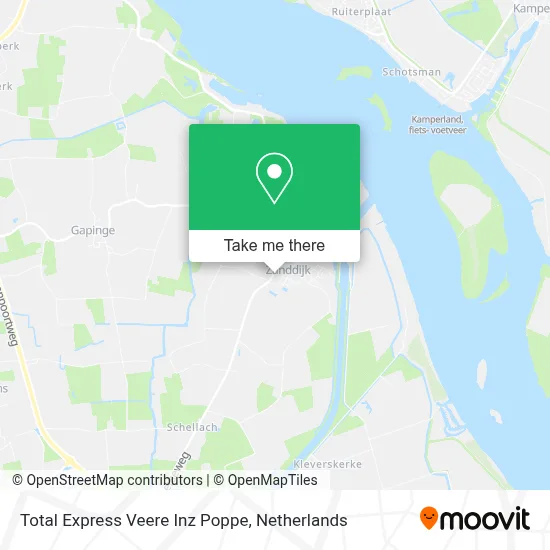 Total Express Veere Inz Poppe map
