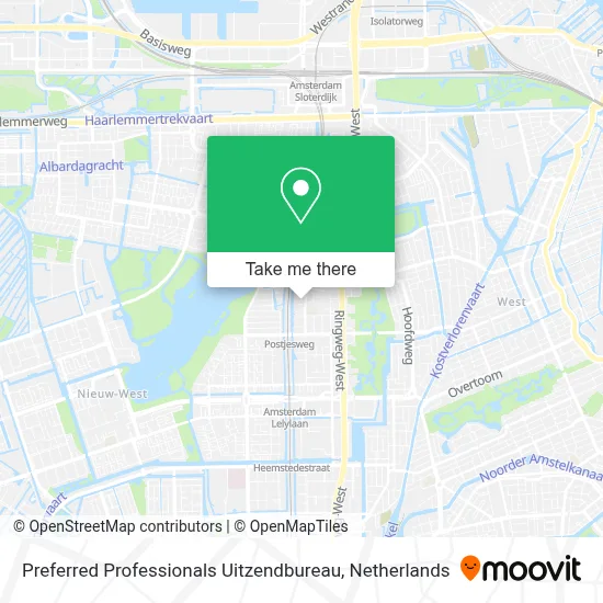 Preferred Professionals Uitzendbureau map
