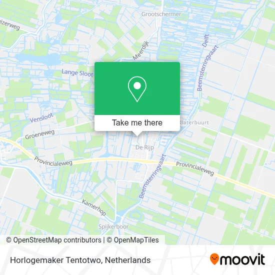 Horlogemaker Tentotwo map