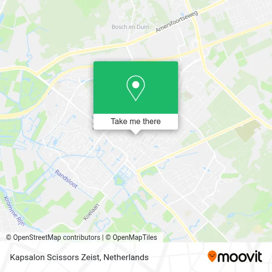 Kapsalon Scissors Zeist map