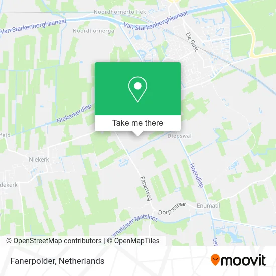 Fanerpolder map