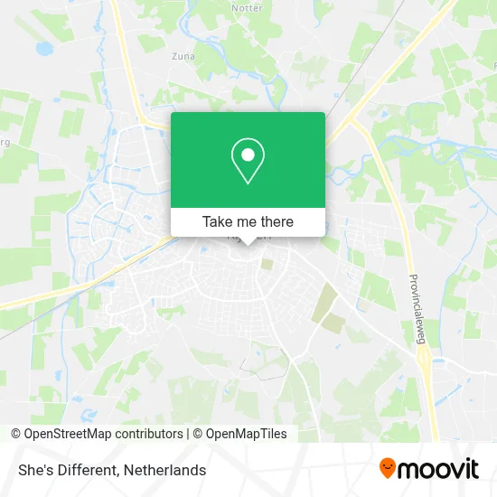 She's Different map
