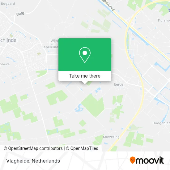 Vlagheide map