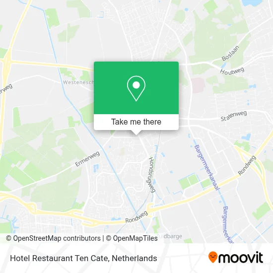 Hotel Restaurant Ten Cate map