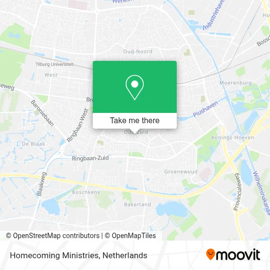 Homecoming Ministries map