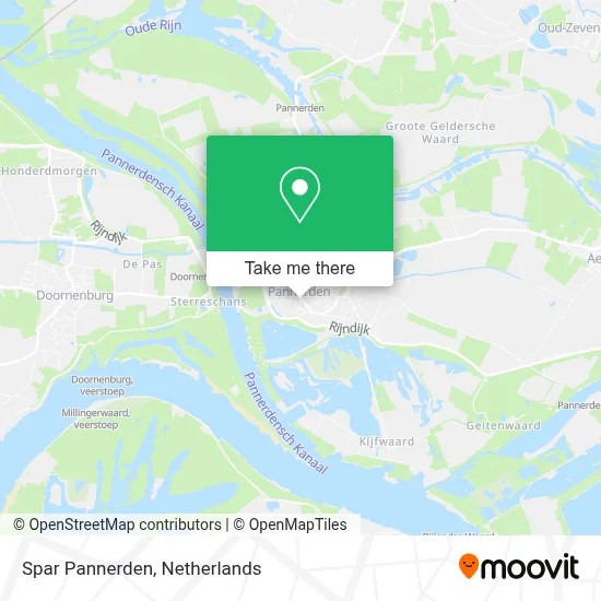 Spar Pannerden map