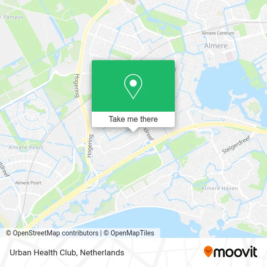 Urban Health Club map