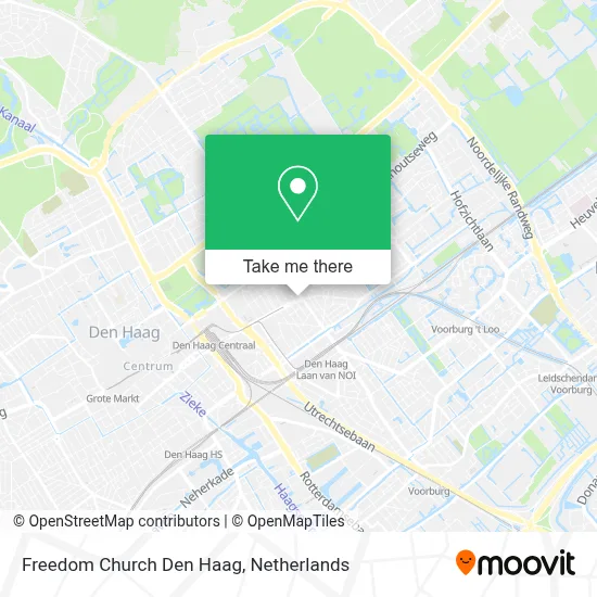 Freedom Church Den Haag map