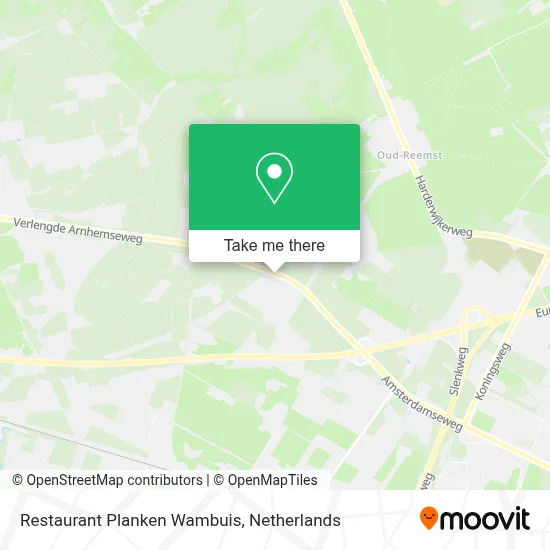 Restaurant Planken Wambuis map