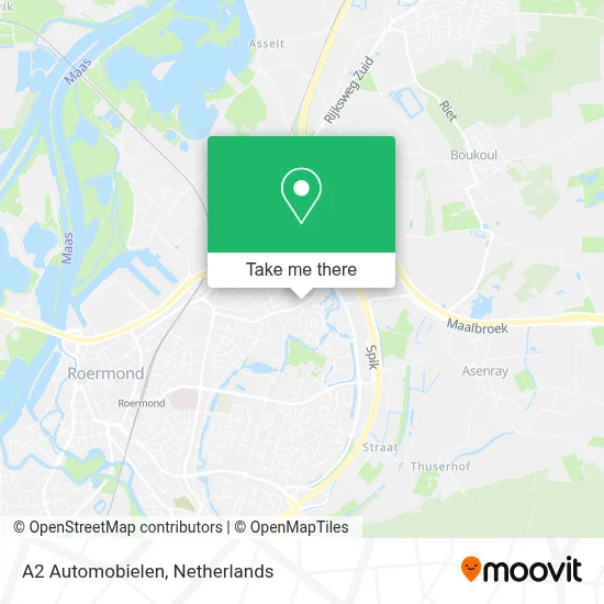 A2 Automobielen map