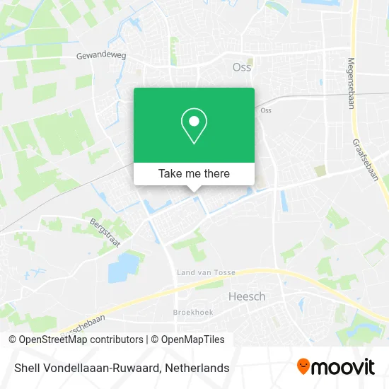 Shell Vondellaaan-Ruwaard map