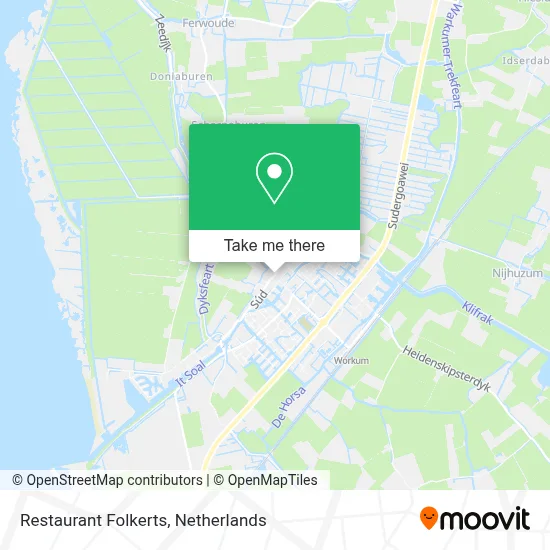 Restaurant Folkerts map