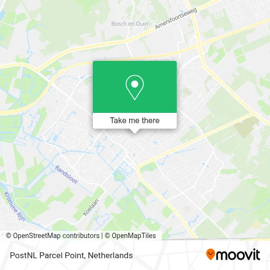 Postnl Pakketpunt map
