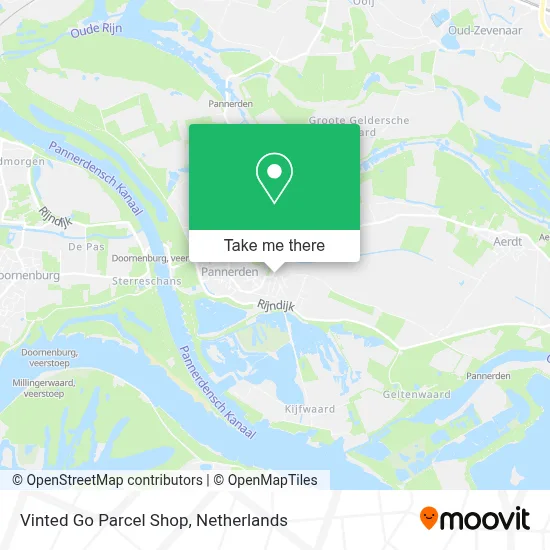 Vinted Go Parcel Shop Karte